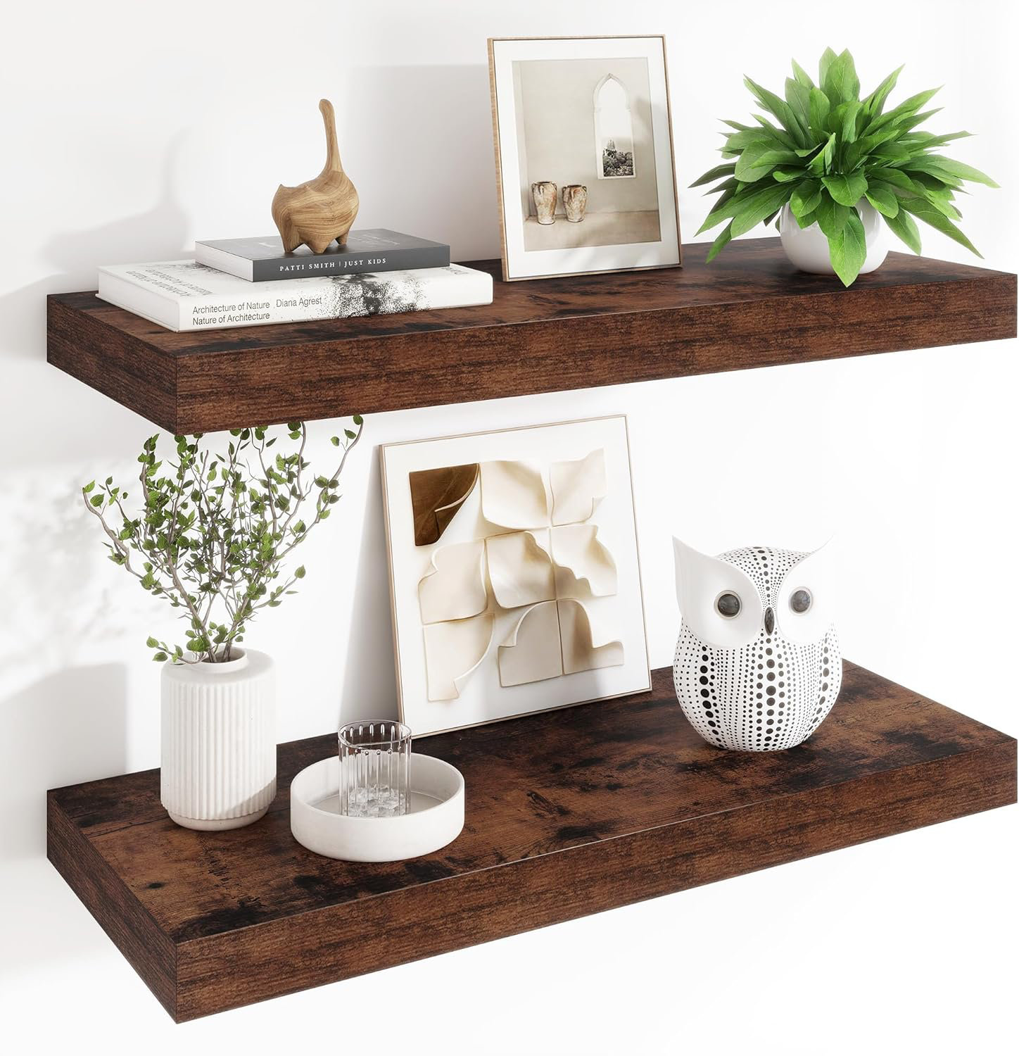 Millwood Pines 12" Deep Floating Shelves, 36 X 12 Inch Wall Mounted ...